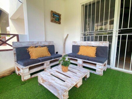 Apartamento 1 habitación, con jardín