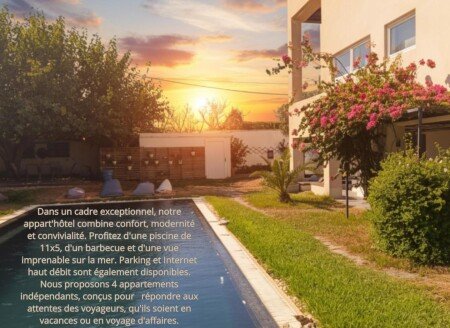 Appart'Hotel 7 voyageurs, avec piscine