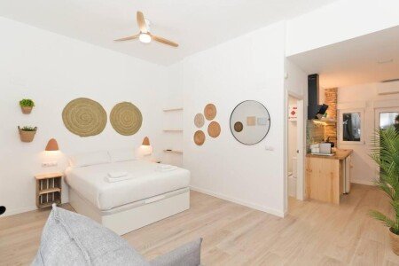 Apartamento 1 habitación, con aire acondicionado