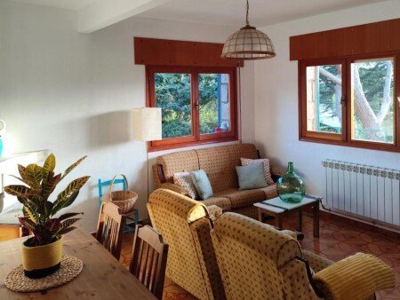 Apartamento 7 huéspedes, con jardín