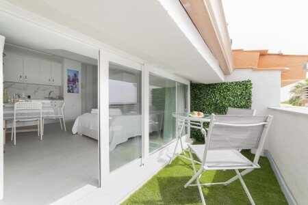 Apartamento 1 habitación, con jardín