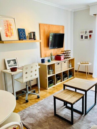 Apartamento 2 habitaciones, con jardín