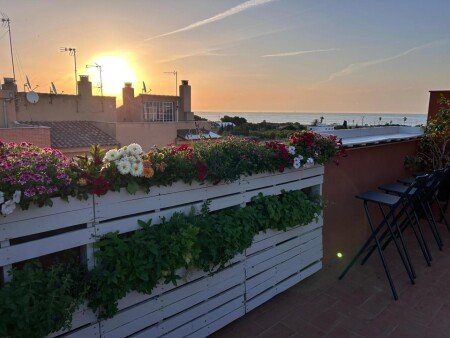 Apartamento 2 habitaciones, con jardín
