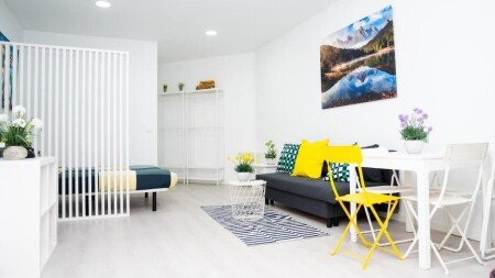 Apartamento 1 habitación, con aire acondicionado