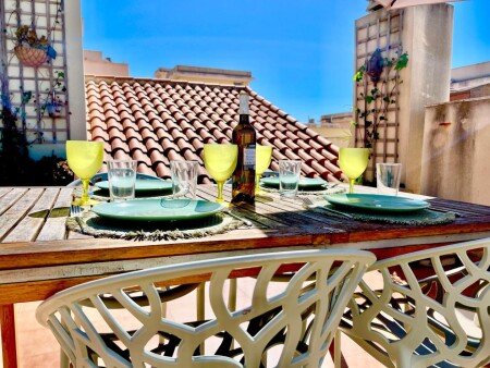Apartamento 2 habitaciones, con jardín