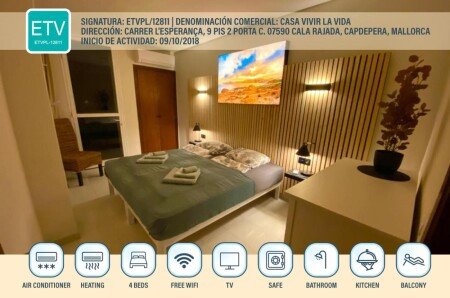 Wohnung 2 Schlafzimmer, mit Klimaanlage
