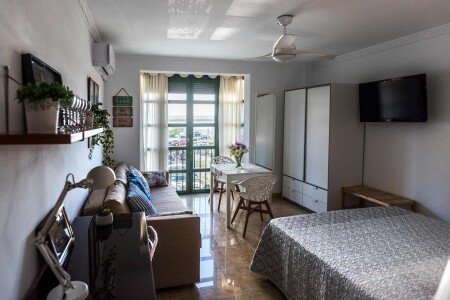 Apartamento 1 habitación, con aire acondicionado