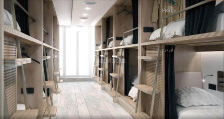 Auberge de jeunesse confortable, 8 voyageurs, avec climatisation