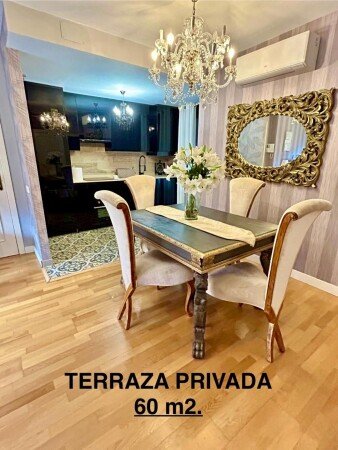 Apartamento 2 habitaciones, con jardín