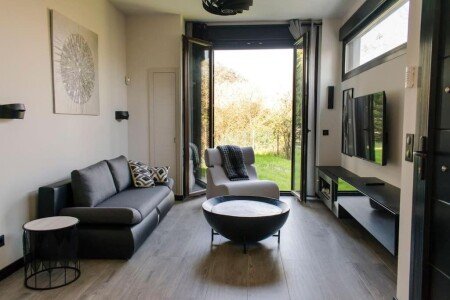 Apartamento 1 habitación, con jardín