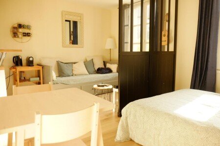 Studio 1 chambre, avec jardin