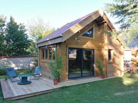 Chalet 2 chambres, avec jardin