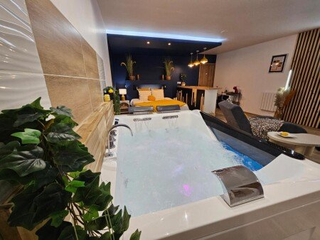 Bed and breakfast design, 1 chambre, avec jacuzzi