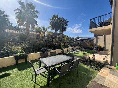 Appartement 2 chambres, avec jardin