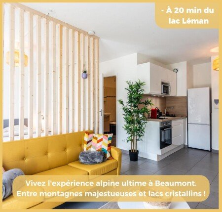 Appartement 1 chambre, avec jardin