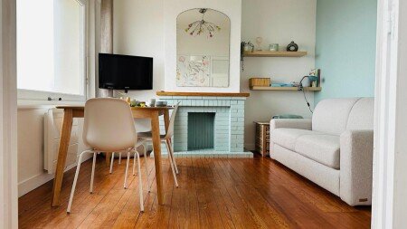 Appartement 1 chambre, avec jardin