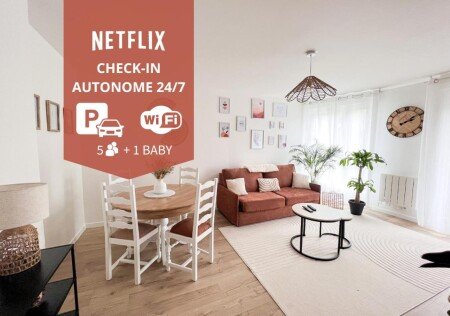 Appartement 1 chambre, avec wifi