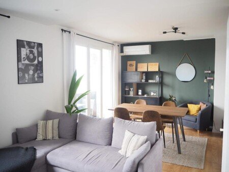 T2 1 chambre, avec climatisation