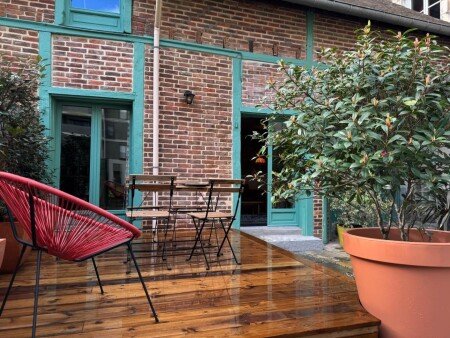 Appartement 2 chambres, avec jardin