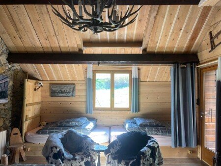 Chalet 2 chambres, avec jardin