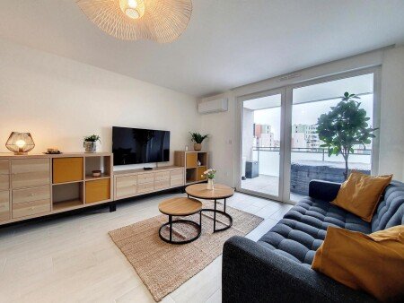 Appartement tout confort, 2 chambres, avec jacuzzi