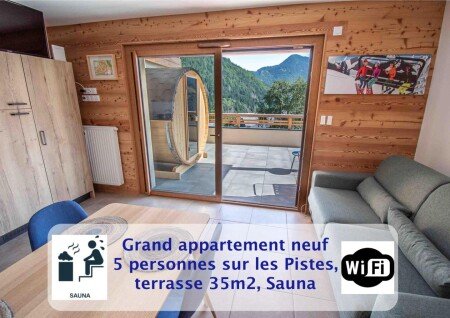 Studio cozy, 1 chambre, avec sauna