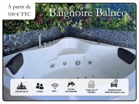 Appartement 1 chambre, avec jacuzzi