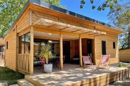 Chalet 2 chambres, avec piscine