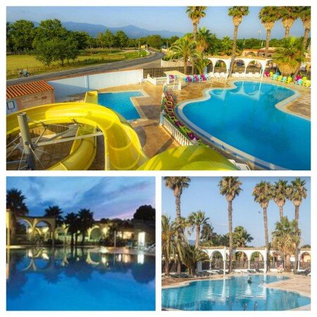 Camping / Mobil Home 3 chambres, avec piscine