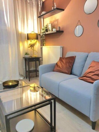 Duplex 2 chambres, avec jardin