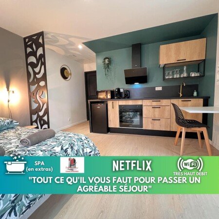 Gîte 1 chambre, avec jacuzzi
