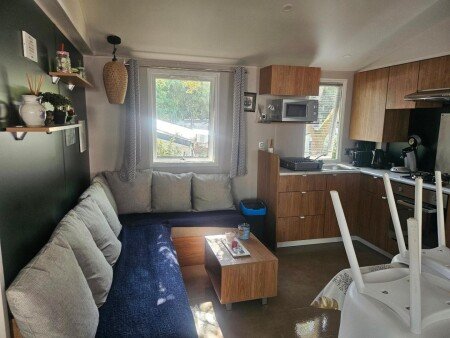 Mobil home 2 chambres, avec piscine