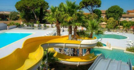 Mobil home 3 chambres, avec piscine