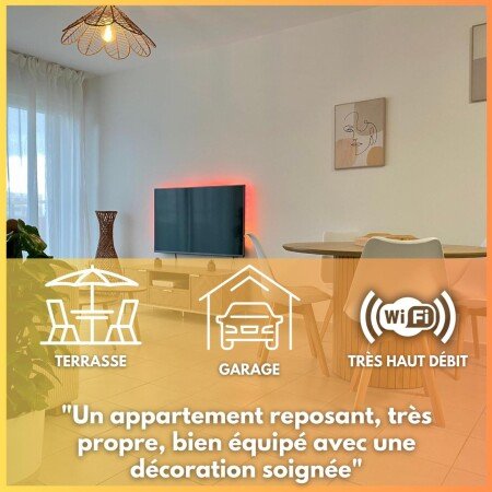 Appartement 1 chambre, avec jardin