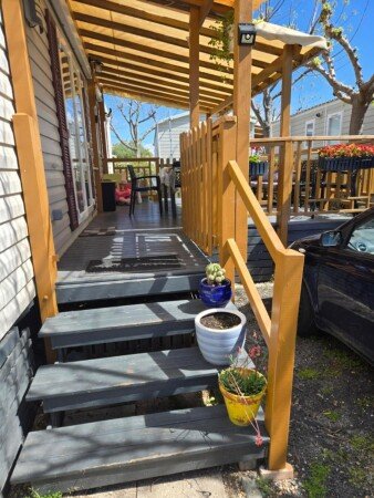 Mobil home 3 chambres, avec jacuzzi