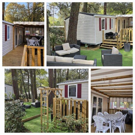 Camping / Mobil Home 1 chambre, avec jacuzzi