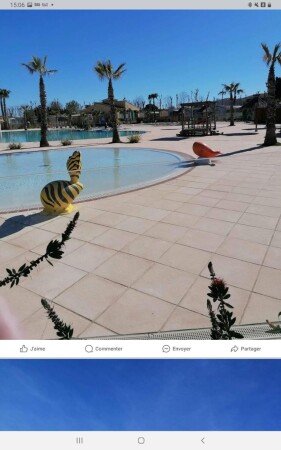 Camping / Mobil Home 3 chambres, avec jacuzzi