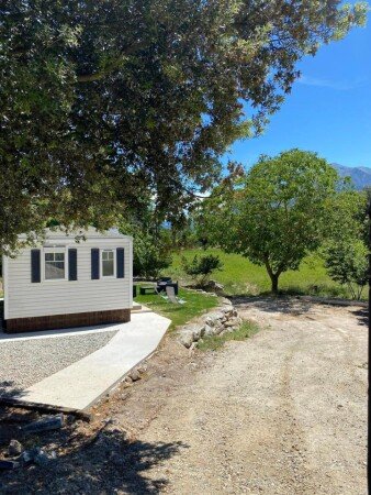 Mobil home 2 chambres, avec jardin