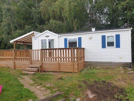 Mobil home 2 chambres, avec jardin
