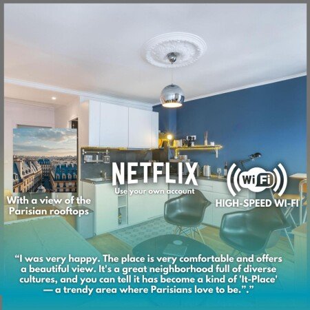 Appartement cozy, 1 chambre, avec petit-déjeuner