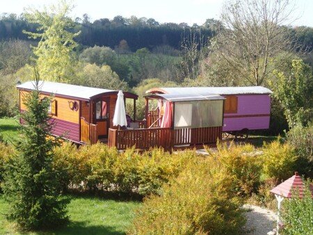 Camping / Mobil Home de charme, 2 chambres, avec jacuzzi