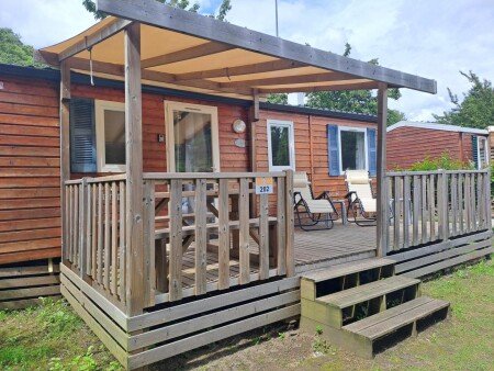 Mobil home 3 chambres, avec jardin