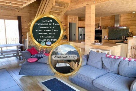 Chalet 5 chambres, avec jacuzzi