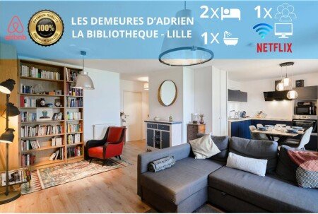 Appartement 2 chambres, avec wifi