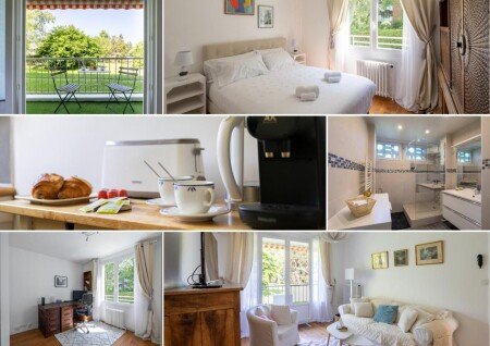 Appartement 1 chambre, avec jardin