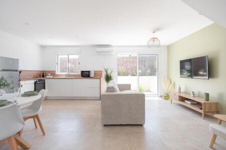 Villa 2 chambres, avec jardin