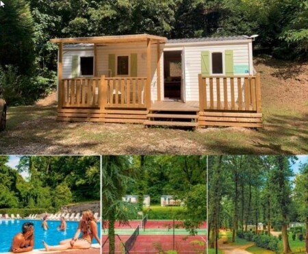 Camping / Mobil Home 1 chambre, avec piscine