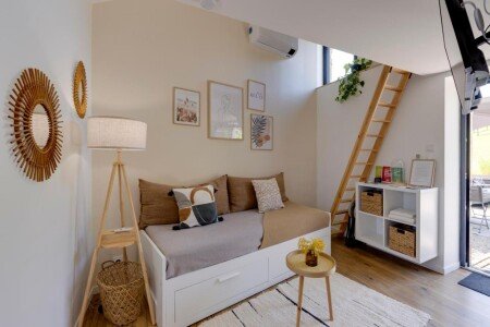 Maison de campagne cozy, 1 chambre, avec jacuzzi