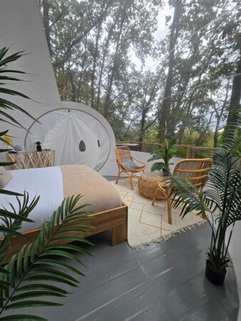 Bulle 1 chambre, avec jacuzzi