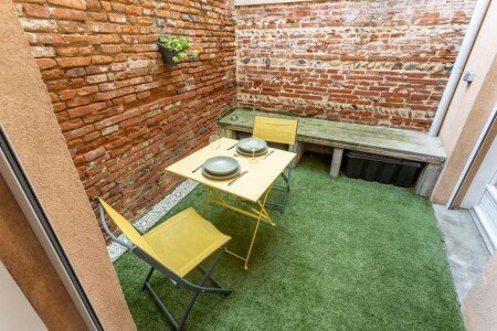 Appartement 1 chambre, avec jardin